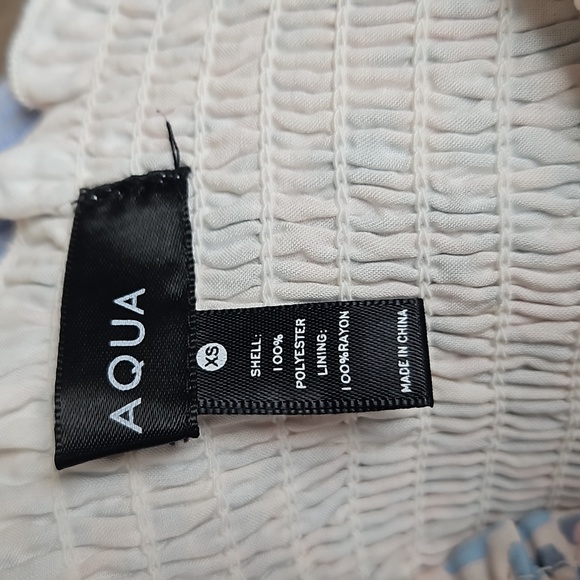 AQUA - Ruched babydoll tank top - Picture 3 of 4